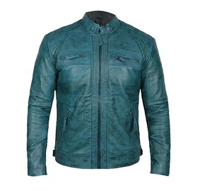 Veste de moto en cuir véritable de marque personnalisée en gros - Imperméable respirante de haute qualité Vêtements d'extérieur pour hommes Service OEM - Product Image 1