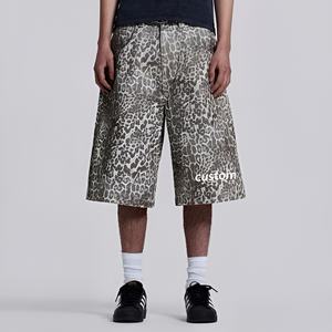 High Quality Trendy <b>Men's</b> Denim <b>Baggy</b> <b>Shorts</b> Washed Summer Half Pant Breathable Mid-Knee Length Design Casual Style Big Size - Product Image 4