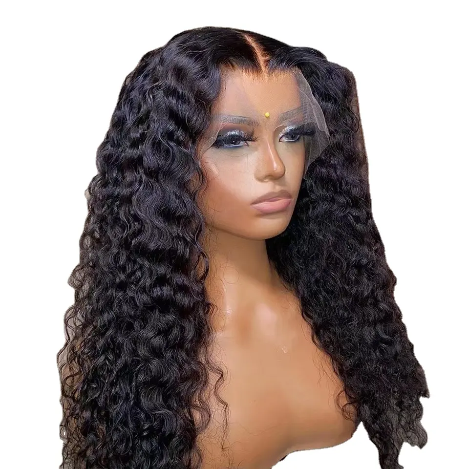 Wig rambut Virgin tidak diproses kualitas Hd murah Wig renda transparan Hd grosir Wig Frontal Hd 13x6 Lace Wig