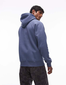 2025 Custom Logo Winter Streetwear Polyester/Cotton Fleece Thick Heavyweight Pullover <b>Zip</b>-Up Hoodies Pocket Regular Fit for Men - Product Image 4