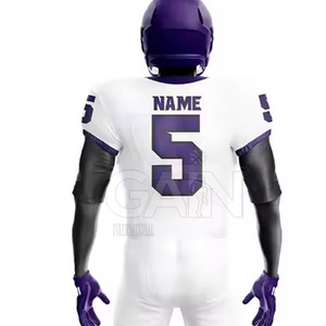 Tenues de football américain pour hommes de qualité supérieure, design 2025, respirantes, manches courtes - Product Image 6