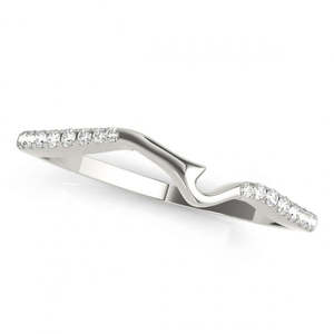 Anillo de Compromiso Elegante con Diamante de Paladio (0.17ct) y Diseño de Espiral - Product Image 3