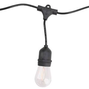 Ledme giardino solare esterno luci 3W 10 lampadine E27 IP65 3000K Led caldo ghirlanda solare - Product Image 2