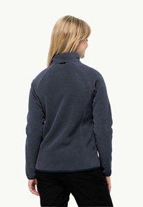 Chaqueta polar azul marino personalizada para mujer, forro polar bordado resistente al viento para la temporada de invierno, calle para niñas al aire libre - Product Image 2