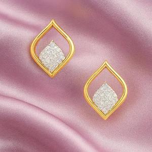 ขายส่งคุณภาพสูงทนทาน moissanite ต่างหูเพชรที่มีความเงางามสีทองเหมาะสำหรับผู้หญิงออฟฟิศงานปาร์ตี้และงานเฉลิมฉลอง - Product Image 2