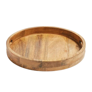 Bandeja para servir comida de artículos de Hotel más vendida, suministros clásicos para Hotel en casa, bandeja para servir comida con asas recortadas, bandeja decorativa - Product Image 3