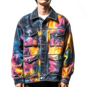 Veste en jean Streetwear nouvelle mode avec plusieurs couleurs maillées vestes chaudes pour hommes - Product Image 3
