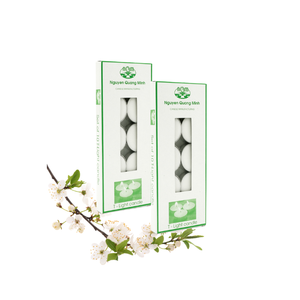 Juego de 10 velas de candelita de cera de Palma básicas sin perfume de la fábrica de Vietnam, entrega rápida para la decoración del hogar de Año Nuevo - Product Image 1