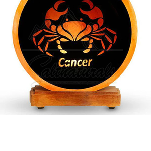 Meilleure vente de haute qualité fait à la main cristal de l'Himalaya Cancer lampe au sel Real Touch lumière de guérison naturelle équilibre émotionnel maison - Product Image 5