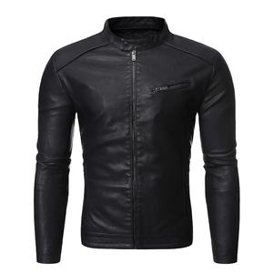 แจ็กเก็ตหนังแท้สำหรับผู้ชาย, ใหม่เสื้อผ้าบุรุษขนาดใหญ่หนังวัวสีดำแจ็คเก็ตลำลองธุรกิจ - Product Image 1