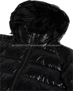 Chaqueta de Invierno para Hombre, Estilo Informal, con Capucha Desmontable, Personalizable, Lisa, Impermeable, Diseño OEM, Corte Holgado - Product Image 3