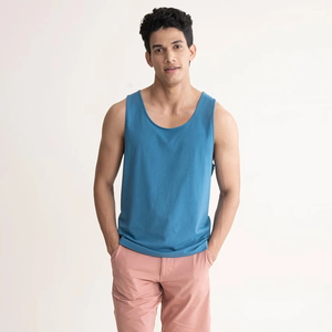 Débardeur décontracté pour homme au quotidien, fabriqué en tissu mélangé de coton, offrant un confort léger et une coupe moderne - Product Image 1