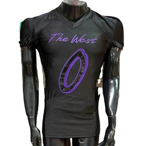 Maillot de football américain fan jersey parent sublimation attirail sergé broderie grande taille personnalisé usine pakistan vraies photos - Product Image 1