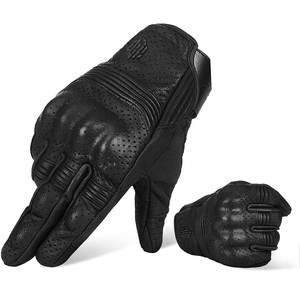 Gants de moto en cuir unisexes imperméables à doigts entiers, légers, pour l'hiver, best-sellers, dernier design - Product Image 1