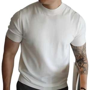 เสื้อยืดผู้ชายทรงปกติ ผ้าแคนวาส ระบายอากาศ แห้งเร็ว คุณภาพสูง ผ้าฝ้าย 100% สำหรับฤดูร้อน ปี 2025 พร้อมขายส่ง มีสินค้าในสต็อก - Product Image 1