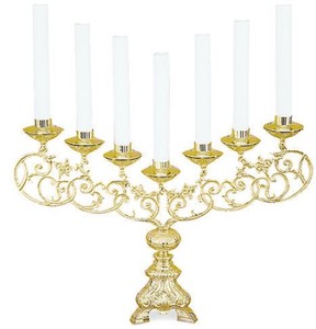 Candelabro de Metal para decoración de Iglesia, candelabro de Altar para ceremonias religiosas de Iglesia, Decoración de mesa de adoración, uso espiritual y sagrado - Product Image 6