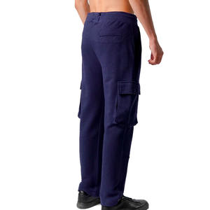 Pantalones de chándal de hombre lavados gruesos de 380 gramos en blanco impresos personalizados pantalones de chándal de algodón lavados con cordón de pierna recta - Product Image 2