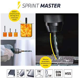 Broca Alpen Hss Sprint Master O/ 10,00 mm. (Blister 1 pieza) - Product Image 3