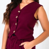 Chalecos Acolchados Casuales para Mujer, Diseño Personalizado 2026, Algodón Moderno, Transpirables, Bordado 3D de Alta Calidad, Cuello en V, Logotipo Personalizado