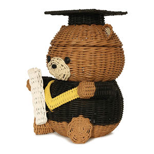 Panier de rangement en forme d'animal, best-seller, décoration de chambre de bébé, paniers en rotin tressé de haute qualité - Product Image 3