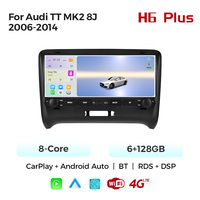 MEKEDE 10.26 inci Car-play Radio Mobil Pemutar Musik Multimedia GPS FM 4core 8core WiFi BT untuk Audi TT MK2 8J 2006-2014