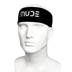<b>Black</b> 6cm Spandex <b>Headband</b> with Dry Grip - Product Image 1