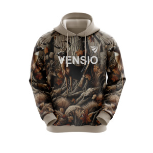 Vente en gros OEM Personnalisé 100% Polyester Hiver Chasse Solide Respirant Tissu Polaire 330g Sweat à Capuche 3D Entièrement Personnalisable Couleurs Homme - Product Image 3