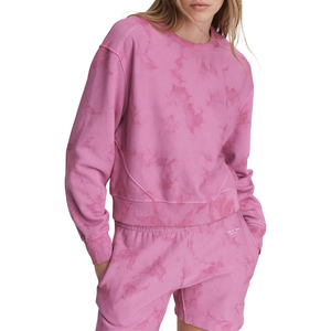 Ropa informal y cómoda para mujer OEM, sudaderas con tinte de corbata, diseños personalizados, logotipo PULOVER, estilo Jersey, tela sólida, cuello redondo, Invierno - Product Image 1