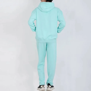 Calidad Premium impreso sólido ecológico 100% algodón moda hombres mujeres ropa de calle Sudadera con capucha pantalones de chándal conjunto de chándal - Product Image 1