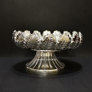 Élégant nouveau bol de service au chocolat bol à plateau en argent avec support présentoir à desserts alimentaires de qualité supérieure pour plateau de décoration de table d'hôtel - Product Image 1