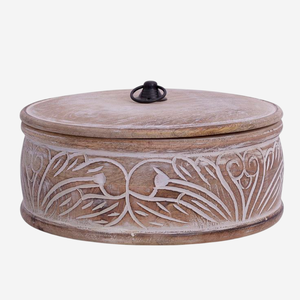 Bol en bois fabriqué à la main avec couvercle sert de casserole parfaite en bois au design élégant pour garder les aliments au chaud accessoire de cuisine à la maison - Product Image 4