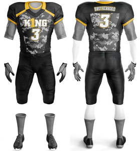 Wholesale High Quality 100% <b>Polyester</b> American Football Uniforms Breathable Sublimation <b>Shirts</b> Plus Size Option Stylish Sets - Product Image 4