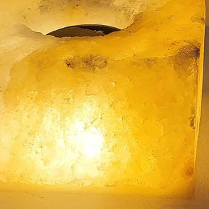 Bougeoir en sel rose de l'Himalaya artisanal en cristal naturel en vente! - Product Image 6