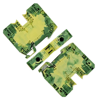285-137 in Stock 2-conductor Ground Terminal Block Brand New Original German 35mm2 Lateral Marker Slots Green-yellow 285 137