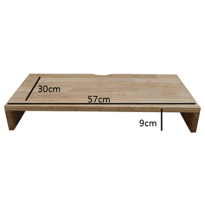 MS68001 Wooden Monitor <b>Stand</b> 57x30x9 (cm) Desk Organizer - Product Image 2