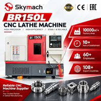 Tour CNC à lit incliné BR150L de haute précision de haute qualité utilisant des centres de tournage CNC assemblés à Taiwan