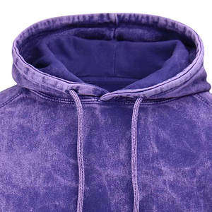 Sweats à capuche délavés à l'acide pour hommes de qualité supérieure 100% coton nouveau design avec pull uni à fermeture éclair thermique pour l'hiver - Product Image 5