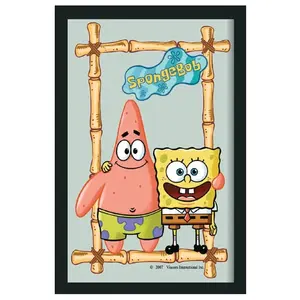 Espejo Decorativo Estilo Costero 'Bob Esponja y Patricio', Producto de Bob Esponja - Product Image 1