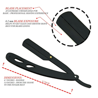 Rasoir de rasage professionnel en acier inoxydable à bord unique pour hommes couteau pliant de haute qualité pour gorge et barbe