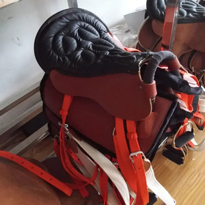 Sillín de caballo de cuero genuino, nuevo diseño, cómodo para caballo - Product Image 6