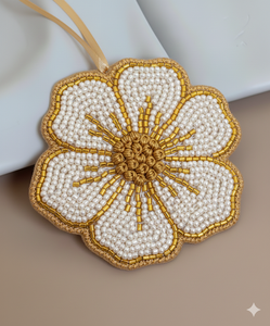 Abalorios de Cuentas de Semillas Hechos a Mano de Moda, Abalorios de Cuentas de Semillas Elegantes para Bolsos, Abalorios de Cuentas para Bolsos de Mano - Product Image 1