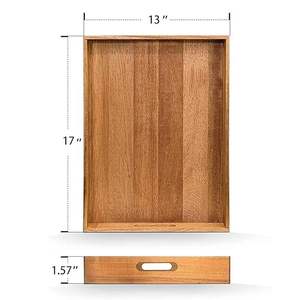 Bandeja de Madera Artesanal Estilo Art Deco, Decoración de Hogar Premium, Acabado de Lujo, Exportación al por Mayor desde India para Ramadán - Product Image 2