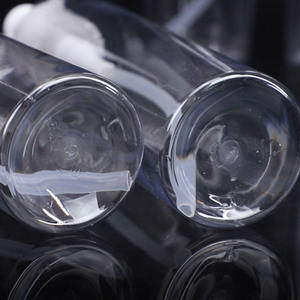 Emballage cosmétique, contenants en plastique, PET transparent, impression d'écran, pompe de distribution, flacon cylindrique pour nettoyant, lotion - Product Image 2