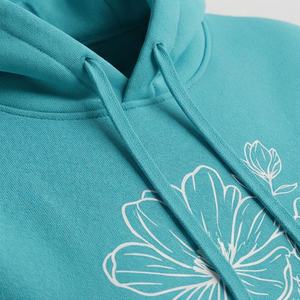 ชุดวอร์มผู้หญิงแบบมีฮู้ดสำหรับฤดูหนาว ผลิตตามสั่ง พร้อมปักโลโก้  ผ้าถักนิตติ้ง ผ้าฝ้ายผสมขนแกะ ดีไซน์ 2 in 1 เอวยางยืด สำหรับออกกำลังกาย วิ่ง และเล่นกีฬา - Product Image 4