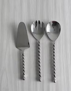 Juego de cubiertos vintage de lujo inspirados en el espacio, cuchara para ensalada de acero inoxidable, tenedor, cuchara para servir de color, tenedor, lujo vintage - Product Image 2