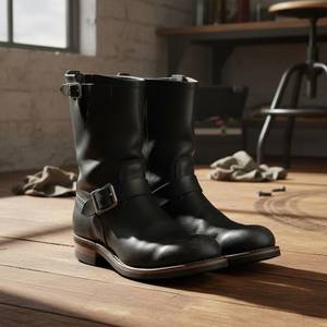 Chaussures décontractées de moto Legacy confortables et élégantes, bottines en cuir pleine fleur pour les sports de plein air - Product Image 2