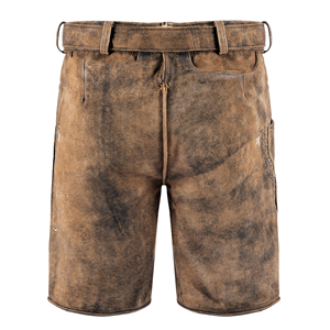 Shorts en cuir solide pour homme Oktoberfest High Street |   Broderie sur Lederhosen bavarois |   Couleurs et tailles personnalisables |   Service OEM - Product Image 4