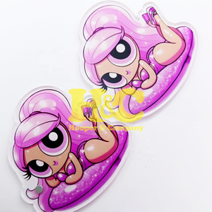 Nouvelles tuiles acryliques pour extensions de cils, tuiles roses pour cils, forme violette, couleur personnalisée, logo magnétique durable, tuiles MINK - Product Image 2