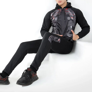 Chándales de hombre con diseño abstracto y estampado geométrico, ropa de gimnasio, tamaño totalmente ajustado, logotipo y etiqueta personalizados, aspecto Premium - Product Image 5