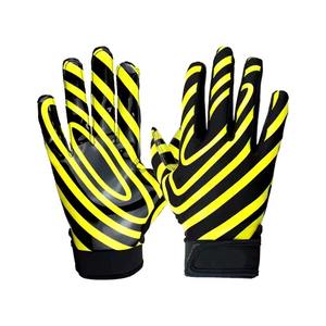 Gants de football américain personnalisés, légers, super adhérents, à doigts entiers, avec paume en silicone antidérapante et respirante - Product Image 2
